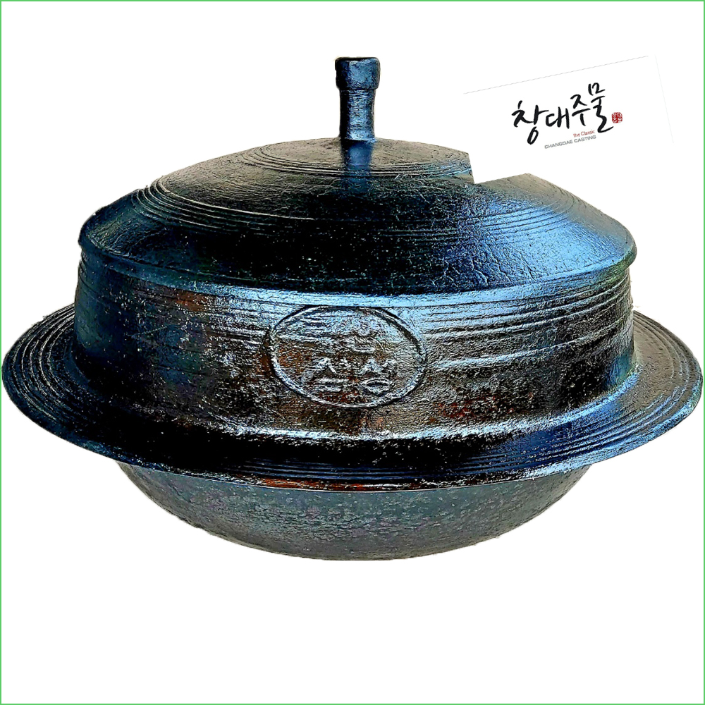전솥7호(60cm)-국산 전통 무쇠 길들인 가마솥